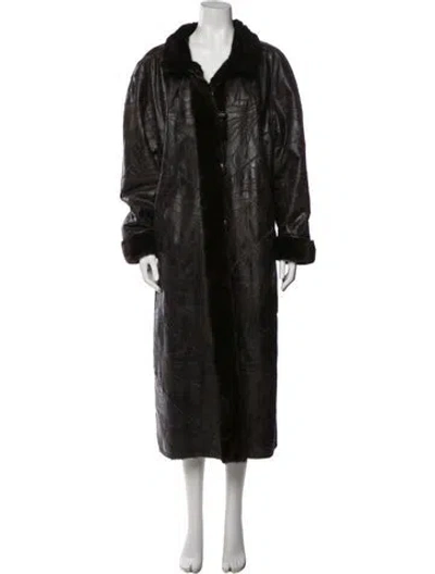 Pre-owned Fur Vintage Coat In Multi