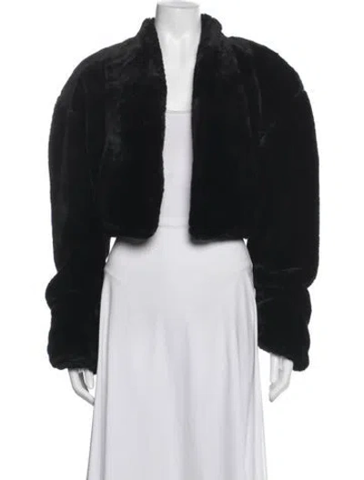 Pre-owned Fur Vintage Faux   Jacket In Brown