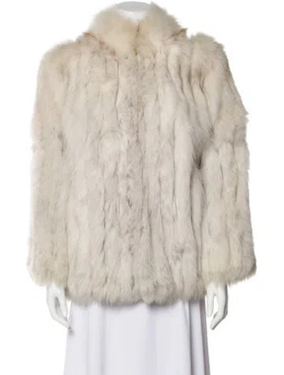 Pre-owned Fur Vintage Fox  Jacket In Neutral
