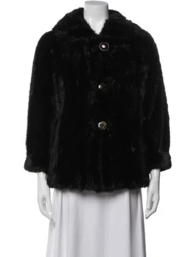 Pre-owned Fur Vintage   Jacket In Black