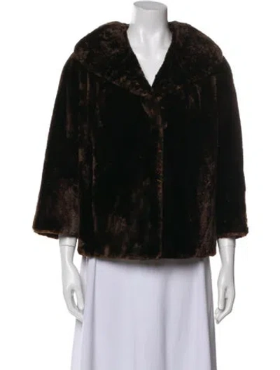 Pre-owned Fur Vintage   Jacket In Brown