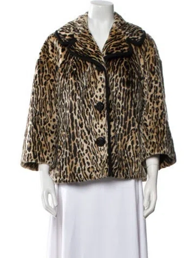 Pre-owned Fur Vintage   Jacket In Brown