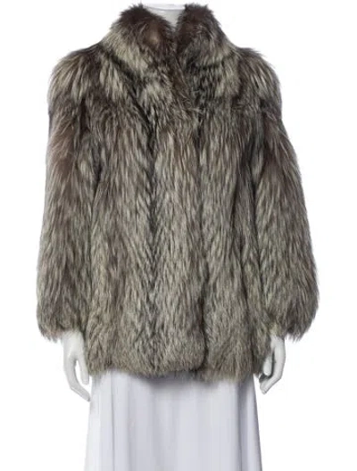 Pre-owned Fur Vintage   Jacket In Neutral