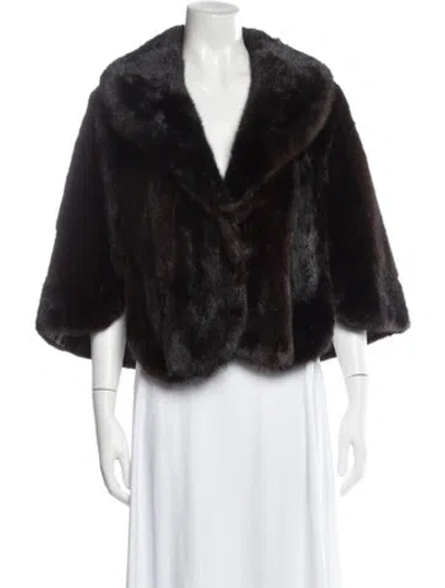 Pre-owned Fur Vintage  Jacket In Black