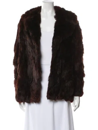 Pre-owned Fur Vintage  Jacket In Brown
