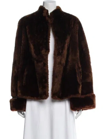 Pre-owned Fur Vintage  Jacket In Brown