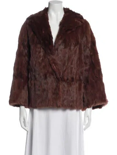 Pre-owned Fur Vintage  Jacket In Brown