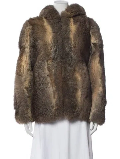Pre-owned Fur Vintage  Jacket In Brown