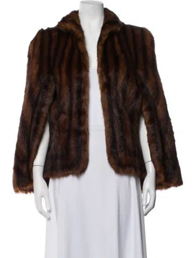 Pre-owned Fur Vintage  Jacket In Brown