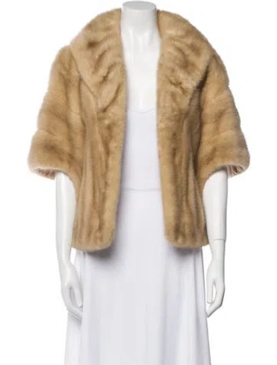 Pre-owned Fur Vintage  Jacket In Neutral