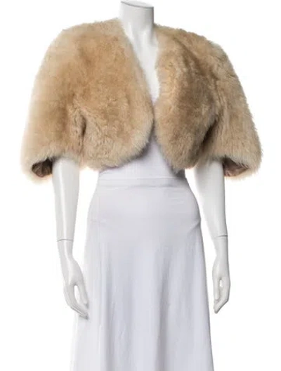 Pre-owned Fur Vintage  Jacket In Neutrals