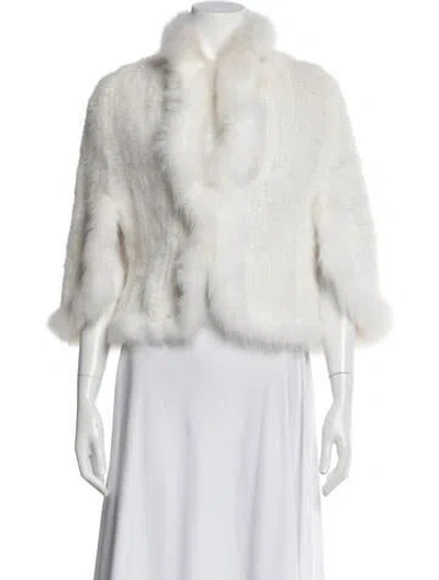 Pre-owned Fur Vintage  Jacket In White