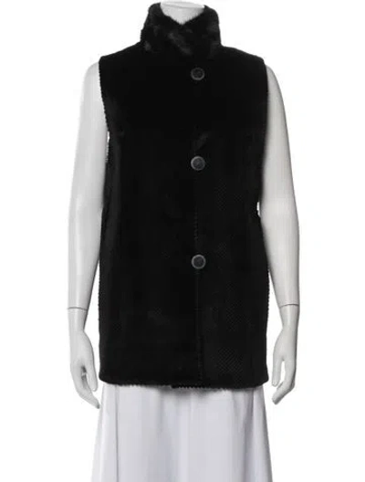 Pre-owned Fur Vintage  Vest In Black