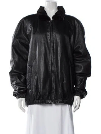 Pre-owned Fur Vintage Jacket In Black