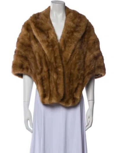 Pre-owned Fur Vintage Jacket In Neutral