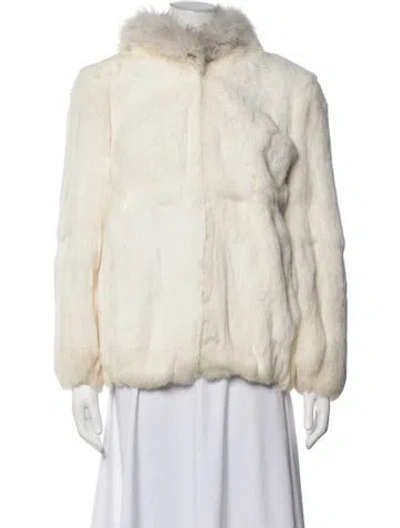 Pre-owned Fur Vintage Late 1980's - Early 1990's  Jacket In Neutrals