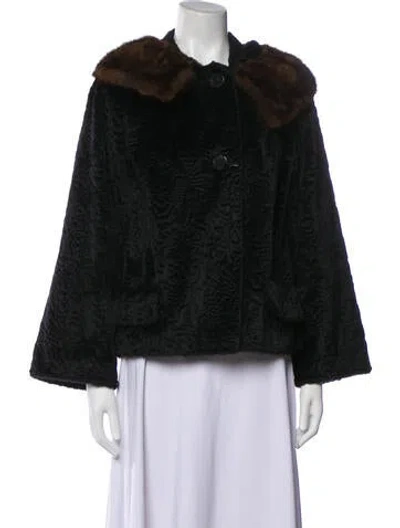 Pre-owned Fur Vintage Mink Faux  Jacket In Multi