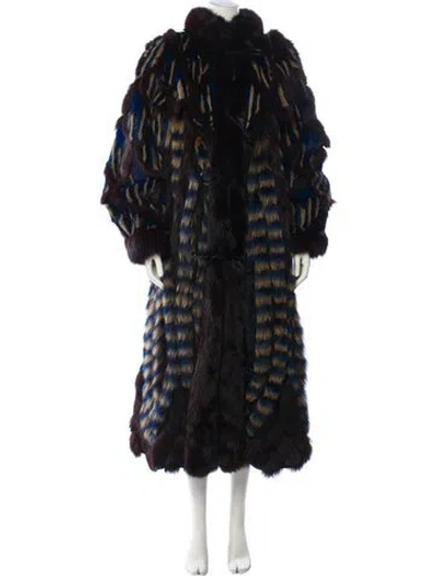 Pre-owned Fur Vintage Mink  Coat In Black