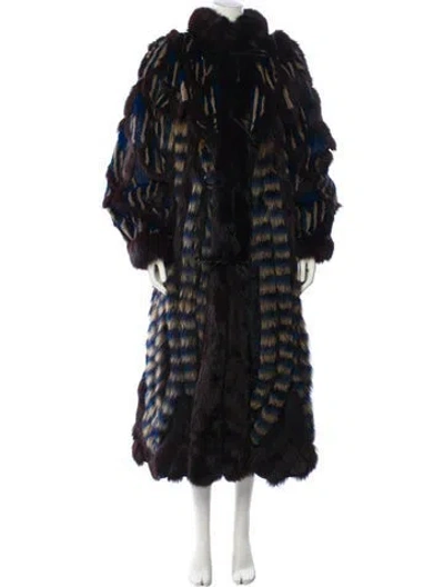 Pre-owned Fur Vintage Mink  Coat In Black