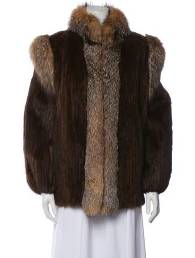 Pre-owned Fur Vintage Mink  Coat In Brown