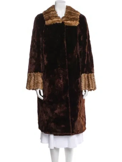 Pre-owned Fur Vintage Mink  Coat In Brown