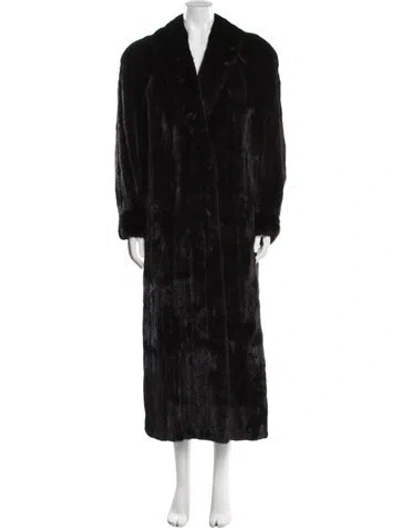 Pre-owned Fur Vintage Mink  Coat In Brown