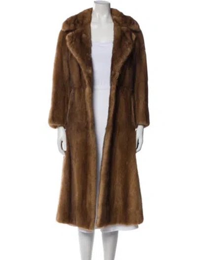 Pre-owned Fur Vintage Mink  Coat In Brown