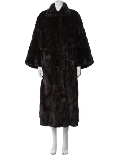 Pre-owned Fur Vintage Mink  Coat In Brown