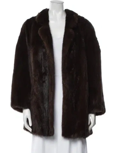 Pre-owned Fur Vintage Mink  Coat In Brown