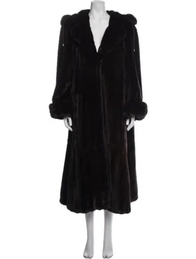 Pre-owned Fur Vintage Mink  Coat In Brown