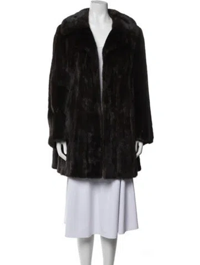 Pre-owned Fur Vintage Mink  Coat In Brown