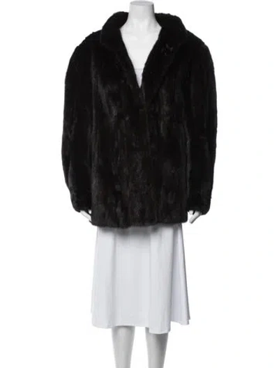 Pre-owned Fur Vintage Mink   Coat In Brown