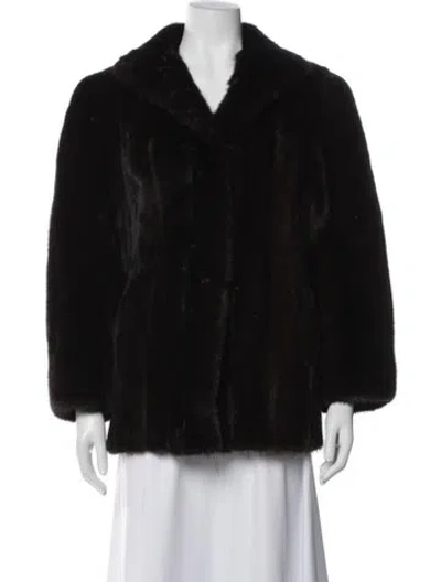 Pre-owned Fur Vintage Mink   Jacket In Brown