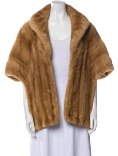 Pre-owned Fur Vintage Mink  Jacket In Brown