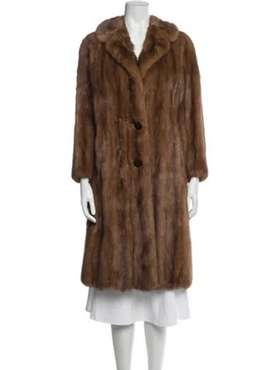 Pre-owned Fur Vintage Mink  Jacket In Brown