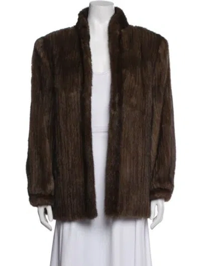 Pre-owned Fur Vintage Mink  Jacket In Brown