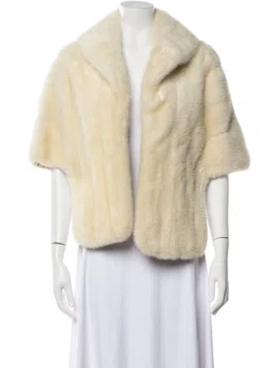 Pre-owned Fur Vintage Mink  Jacket In Neutrals