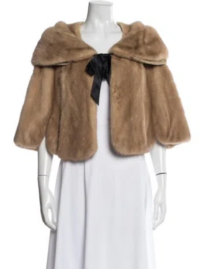 Pre-owned Fur Vintage Mink  In Neutral