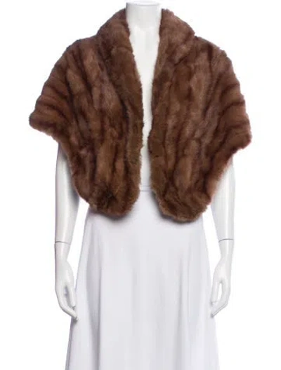 Pre-owned Fur Vintage Mink Sweater In Brown
