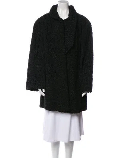 Pre-owned Fur Vintage Persian Lamb  Coat In Black