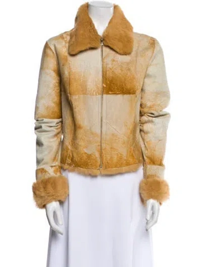Pre-owned Fur Vintage Printed  Jacket In Neutral