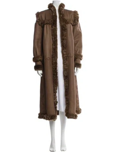 Pre-owned Fur Vintage Shearling  Coat In Brown