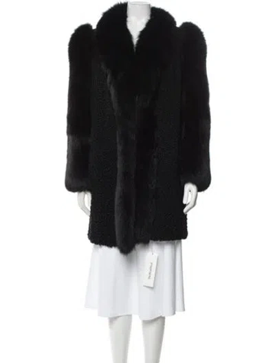 Pre-owned Fur Vintage Shearling  Jacket In Black