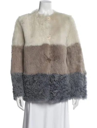 Pre-owned Fur Vintage Shearling  Jacket In Multi