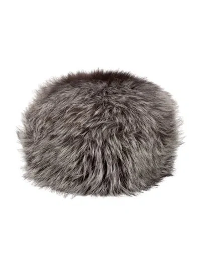 Pre-owned Fur Winter Hat In Brown
