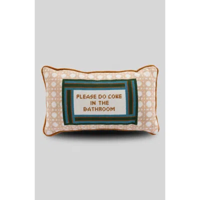 Furbish Bathroom Etiquette Needlepoint Pillow