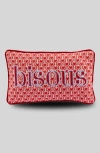 Furbish Bisous Needlepoint Pillow In Multi