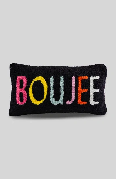 Furbish Boujee Hook Pillow In Black
