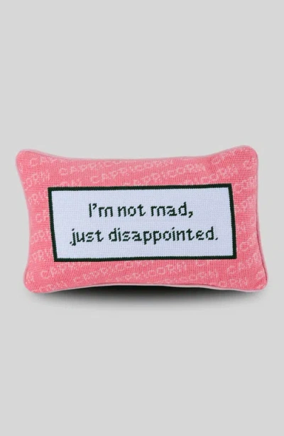 Furbish Capricorn Needlepoint Pillow In Pink