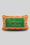 Furbish Champagne Problems Needlepoint Pillow